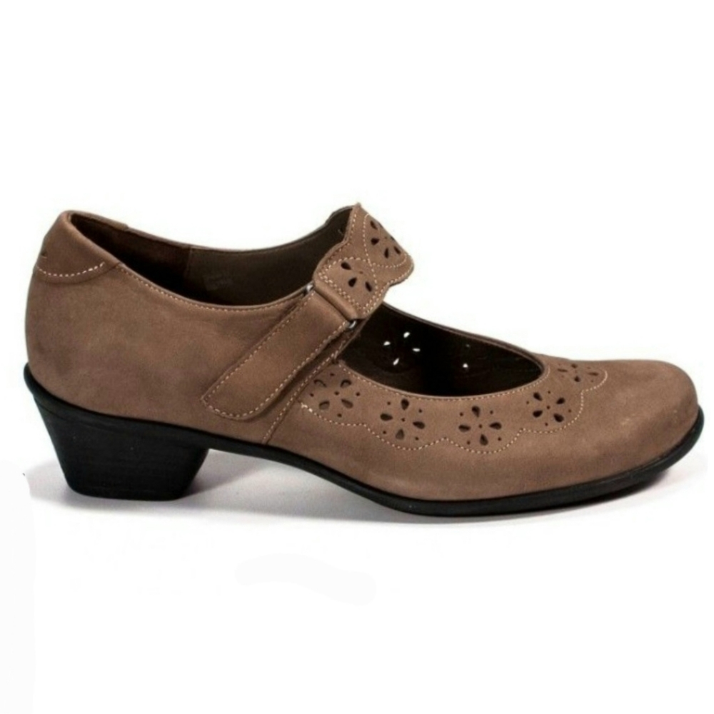 Durea NEW Dorris Taupe Mary Jane Perforated Shoe Size 7.5 Comfort